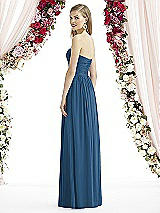 Rear View Thumbnail - Dusk Blue After Six Bridesmaid Dress 6736