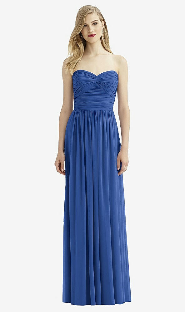 Front View - Classic Blue After Six Bridesmaid Dress 6736