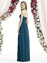 Rear View Thumbnail - Atlantic Blue After Six Bridesmaid Dress 6736