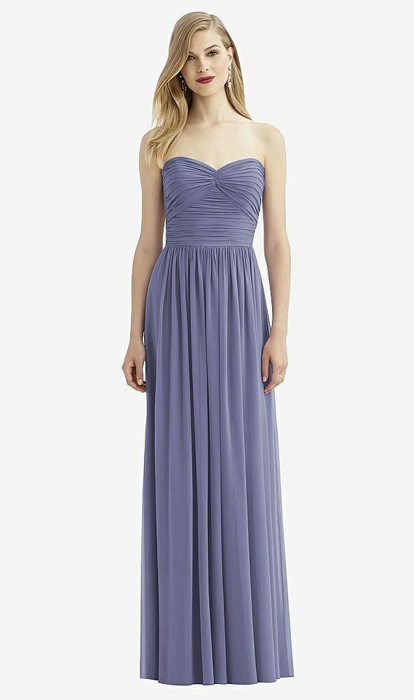 Front View - French Blue After Six Bridesmaid Dress 6736