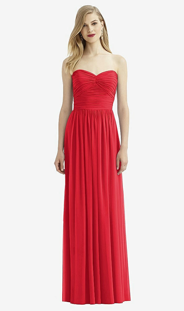 Front View - Parisian Red After Six Bridesmaid Dress 6736