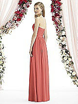 Rear View Thumbnail - Coral Pink After Six Bridesmaid Dress 6736