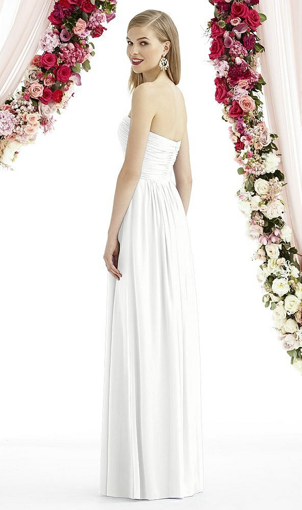 Back View - White After Six Bridesmaid Dress 6736