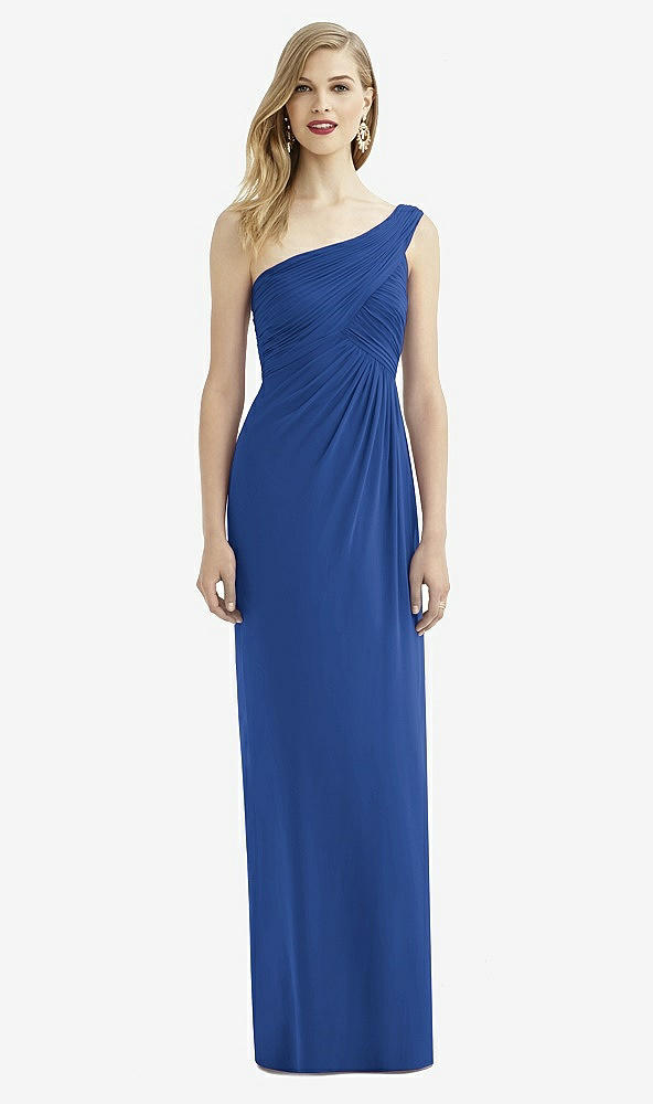 Front View - Classic Blue After Six Bridesmaid Dress 6737