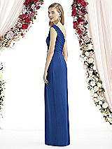 Rear View Thumbnail - Classic Blue After Six Bridesmaid Dress 6737