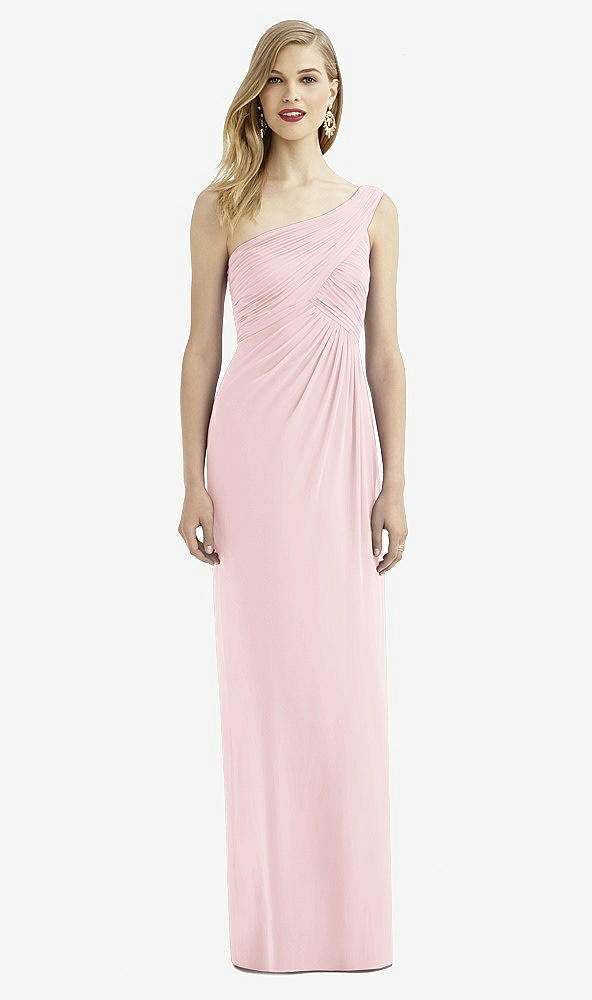 Front View - Ballet Pink After Six Bridesmaid Dress 6737