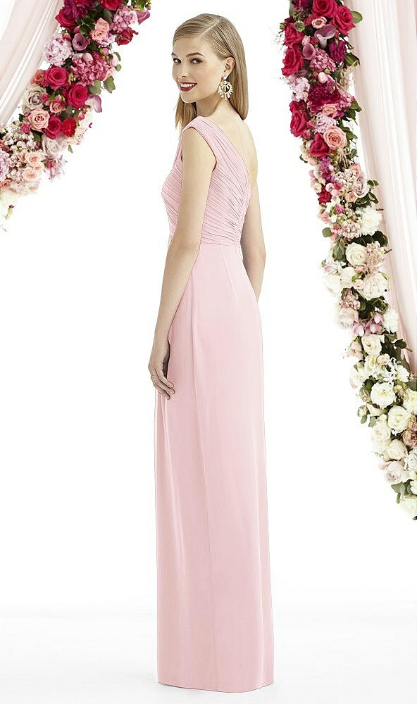 Back View - Ballet Pink After Six Bridesmaid Dress 6737