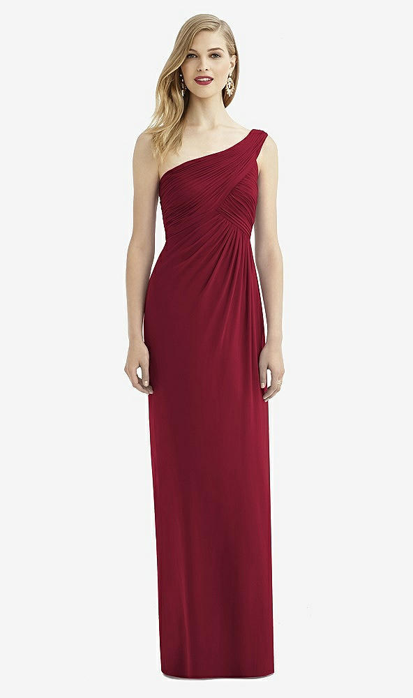 Front View - Burgundy After Six Bridesmaid Dress 6737