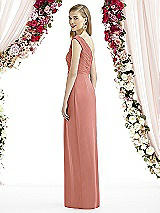 Rear View Thumbnail - Desert Rose After Six Bridesmaid Dress 6737