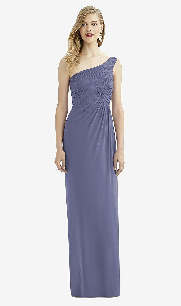 Front View - French Blue After Six Bridesmaid Dress 6737
