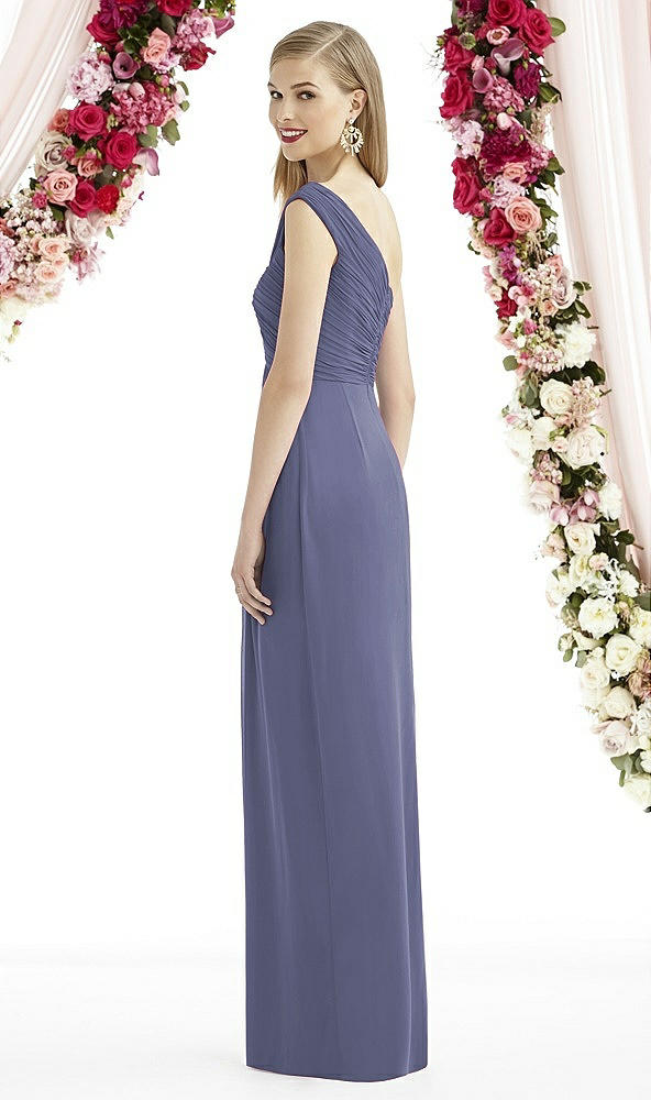 Back View - French Blue After Six Bridesmaid Dress 6737