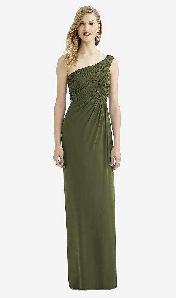 Front View - Olive Green After Six Bridesmaid Dress 6737