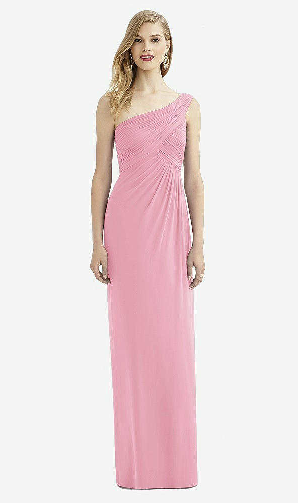 Front View - Peony Pink After Six Bridesmaid Dress 6737