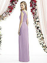 Rear View Thumbnail - Pale Purple After Six Bridesmaid Dress 6737