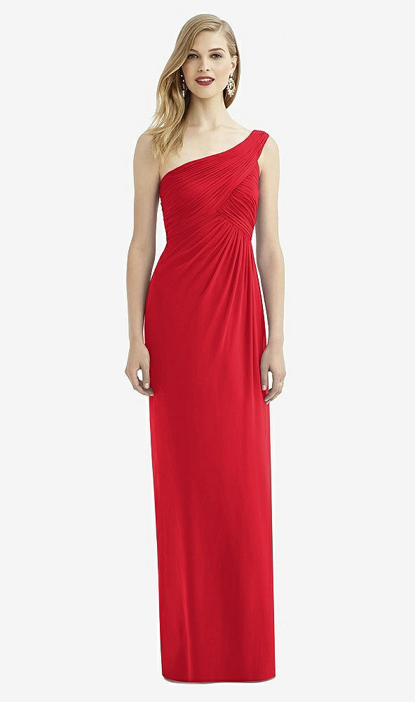 Front View - Parisian Red After Six Bridesmaid Dress 6737