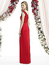 Rear View Thumbnail - Parisian Red After Six Bridesmaid Dress 6737