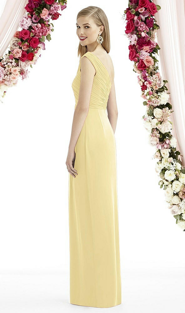Back View - Pale Yellow After Six Bridesmaid Dress 6737