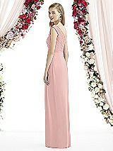 Rear View Thumbnail - Rose - PANTONE Rose Quartz After Six Bridesmaid Dress 6737