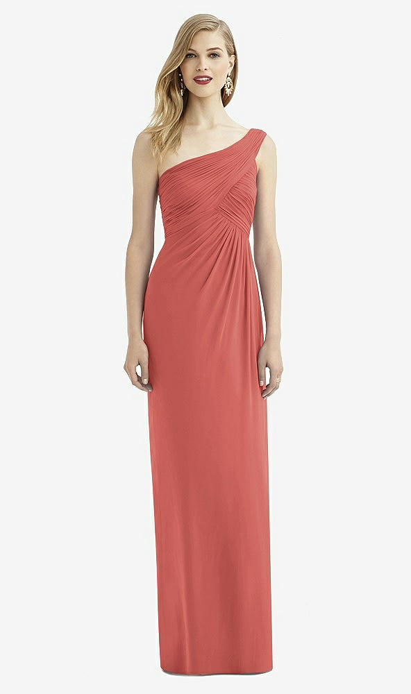 Front View - Coral Pink After Six Bridesmaid Dress 6737