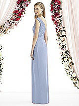 Rear View Thumbnail - Sky Blue After Six Bridesmaid Dress 6737