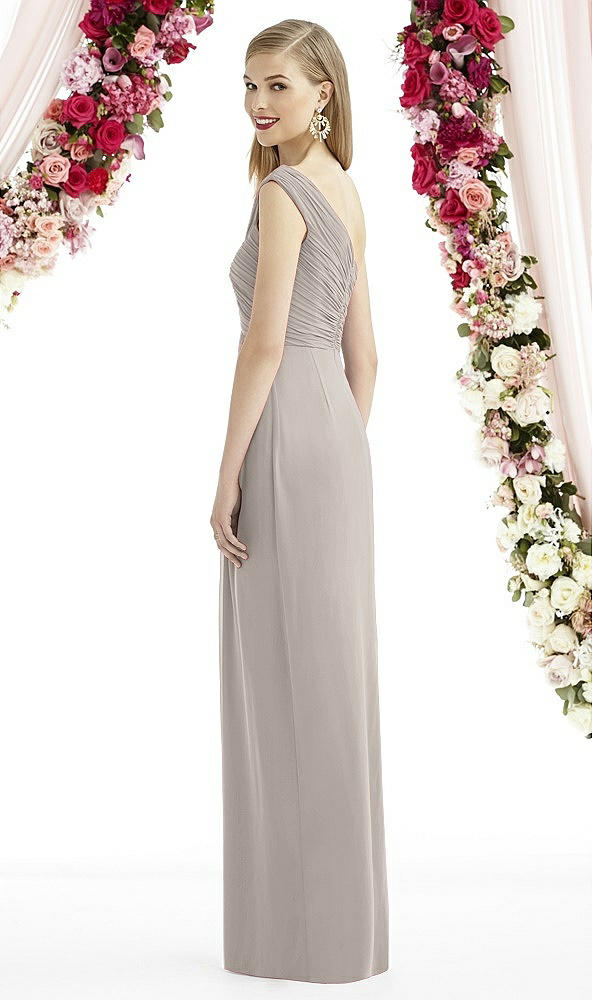 Back View - Taupe After Six Bridesmaid Dress 6737