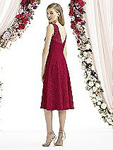 Rear View Thumbnail - Spanish Red After Six Bridesmaid Dress 6738