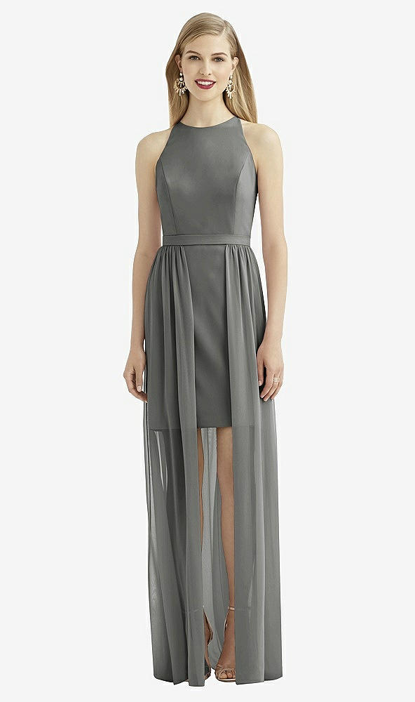 Front View - Charcoal Gray After Six Bridesmaid Dress 6739