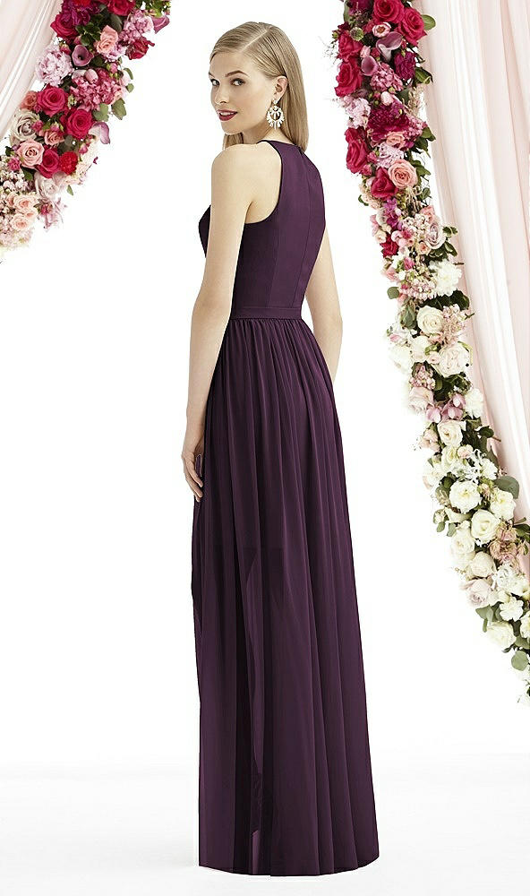 Back View - Aubergine After Six Bridesmaid Dress 6739