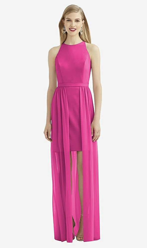 Front View - Fuchsia After Six Bridesmaid Dress 6739