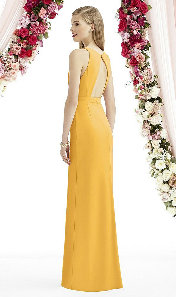 Back View - NYC Yellow After Six Bridesmaid Dress 6740