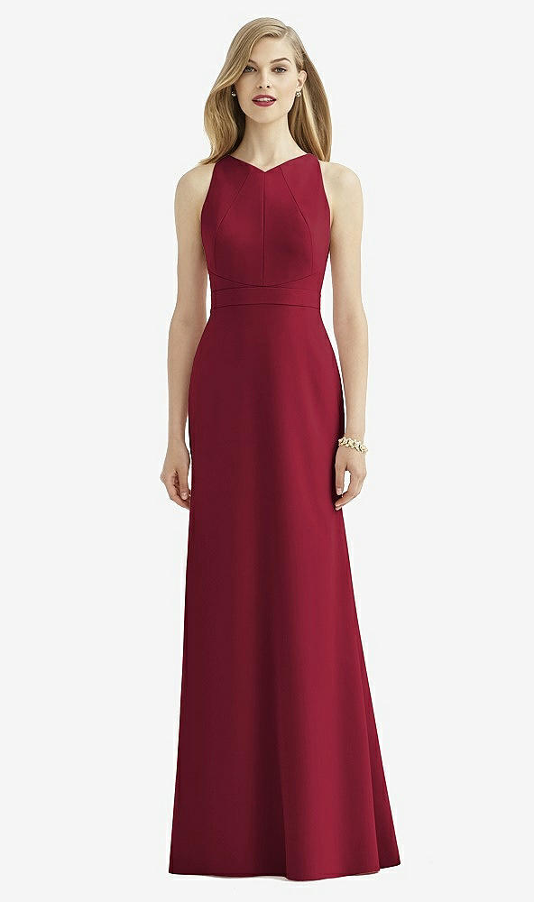 Front View - Burgundy After Six Bridesmaid Dress 6740