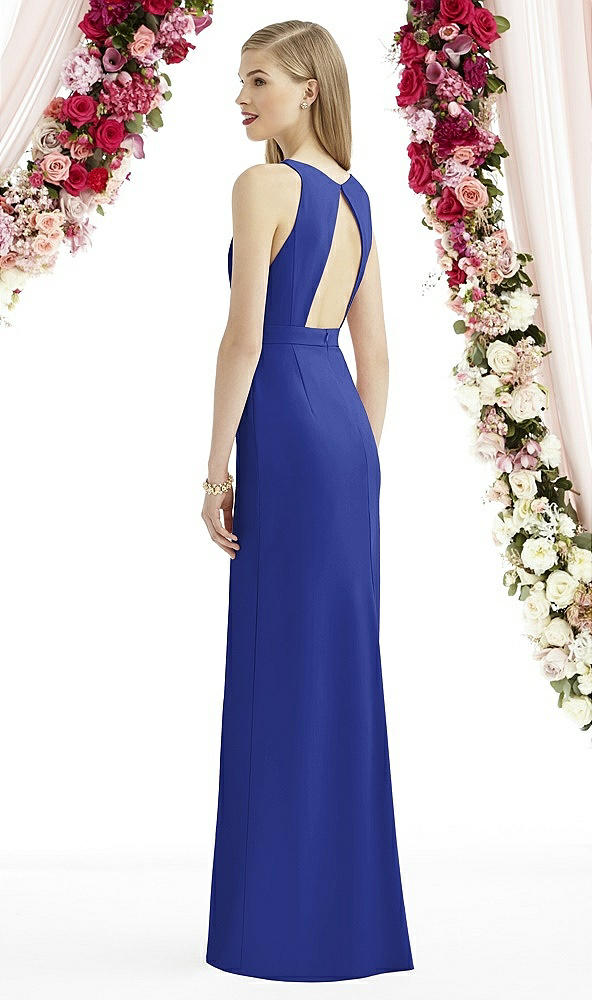 Back View - Cobalt Blue After Six Bridesmaid Dress 6740