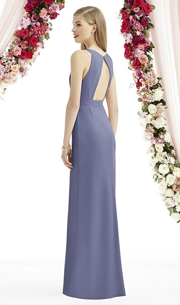 Back View - French Blue After Six Bridesmaid Dress 6740