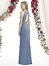 Rear View Thumbnail - Larkspur Blue After Six Bridesmaid Dress 6740