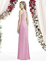 Rear View Thumbnail - Powder Pink After Six Bridesmaid Dress 6740