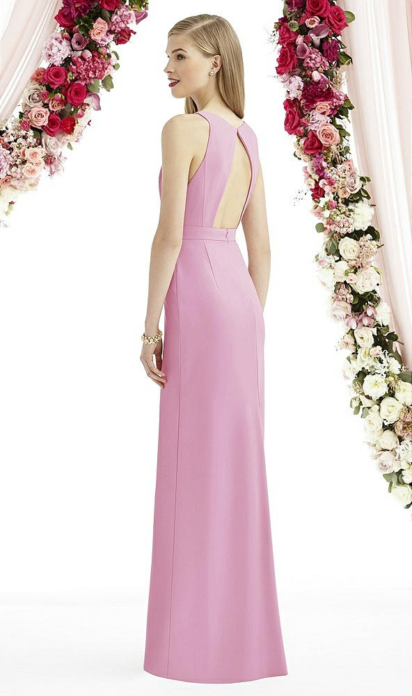 Back View - Powder Pink After Six Bridesmaid Dress 6740