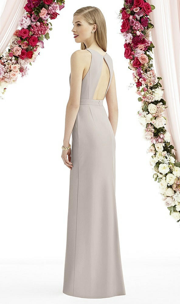 Back View - Taupe After Six Bridesmaid Dress 6740