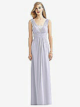 Front View Thumbnail - Silver Dove & Metallic Silver After Six Bridesmaid Dress 6741