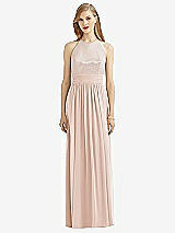 Front View Thumbnail - Cameo Halter Lux Chiffon Sequin Bodice Dress