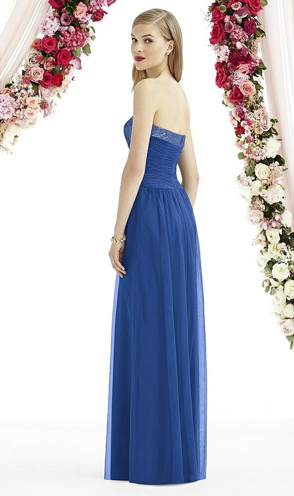 Back View - Classic Blue After Six Bridesmaid Dress 6743