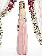 Rear View Thumbnail - Rose - PANTONE Rose Quartz After Six Bridesmaid Dress 6743