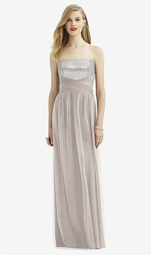 Front View - Taupe After Six Bridesmaid Dress 6743