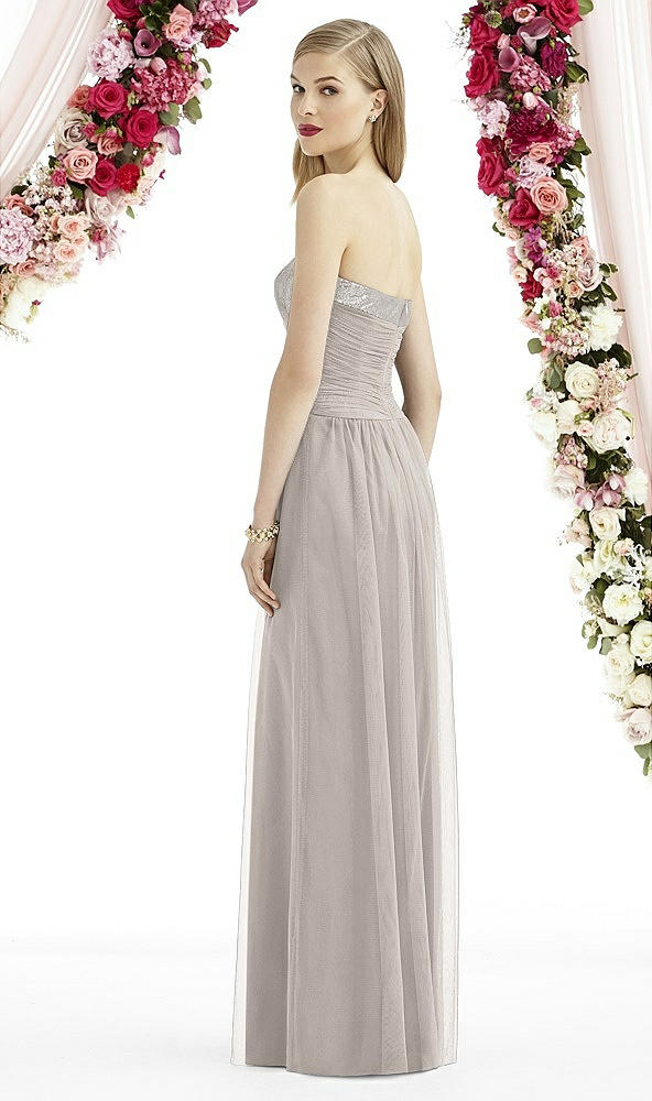 Back View - Taupe After Six Bridesmaid Dress 6743