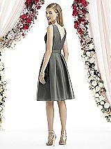 Rear View Thumbnail - Charcoal Gray After Six Bridesmaid Dress 6744