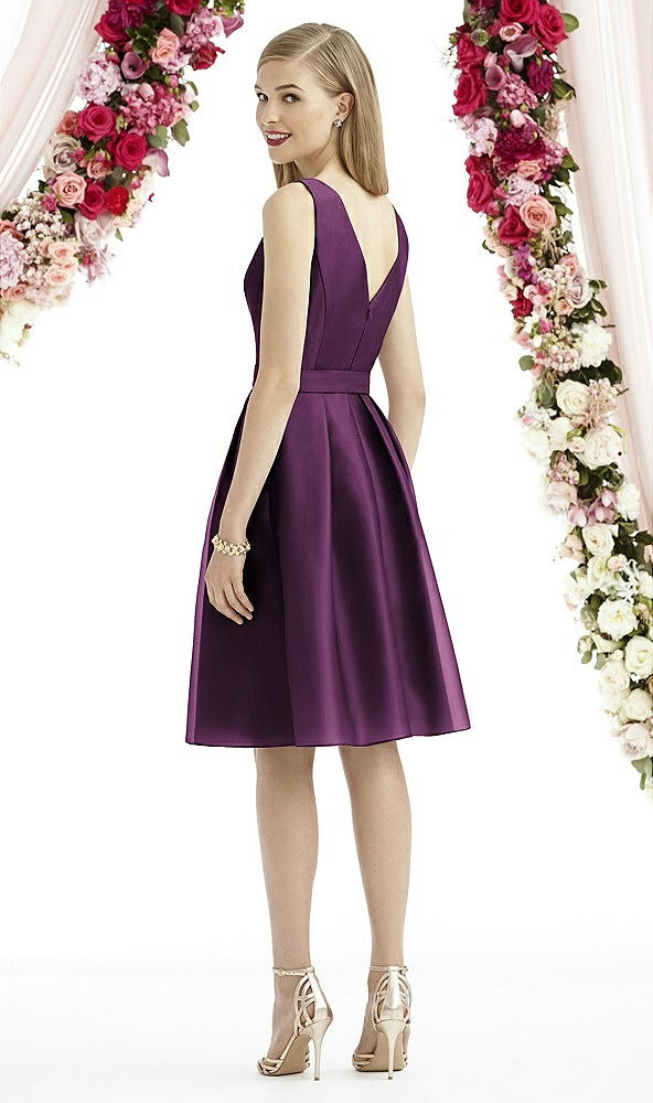 Back View - Aubergine After Six Bridesmaid Dress 6744