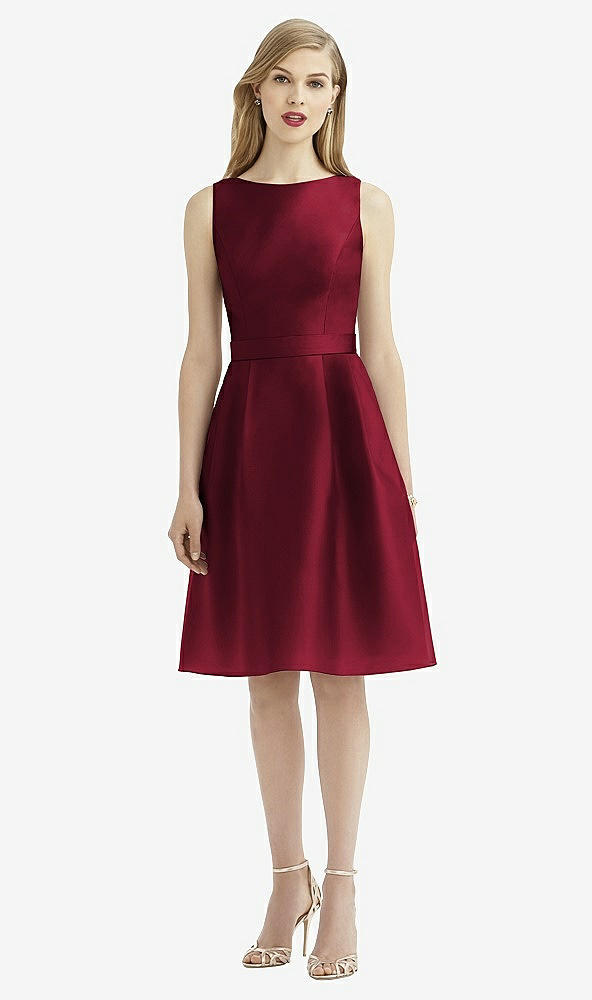 Front View - Burgundy After Six Bridesmaid Dress 6744