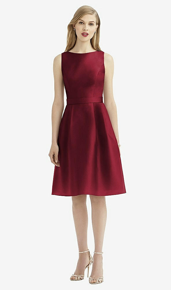 Front View - Claret After Six Bridesmaid Dress 6744