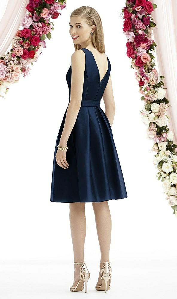 Back View - Midnight Navy After Six Bridesmaid Dress 6744