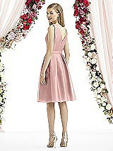 Rear View Thumbnail - Rose - PANTONE Rose Quartz After Six Bridesmaid Dress 6744