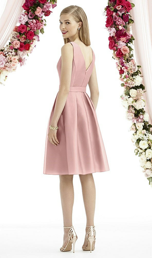 Back View - Rose - PANTONE Rose Quartz After Six Bridesmaid Dress 6744